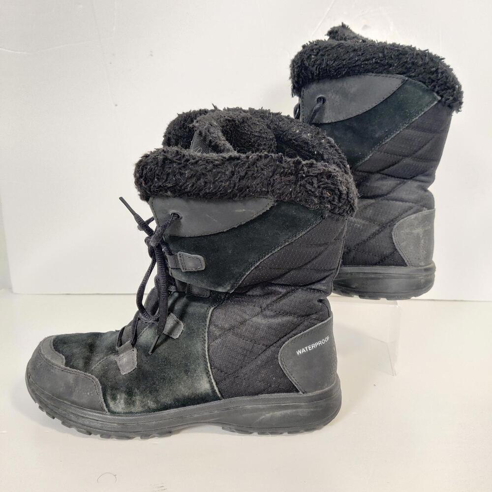 Columbia Women's Ice Maiden II Waterproof Winter Boots in Black Size US 9